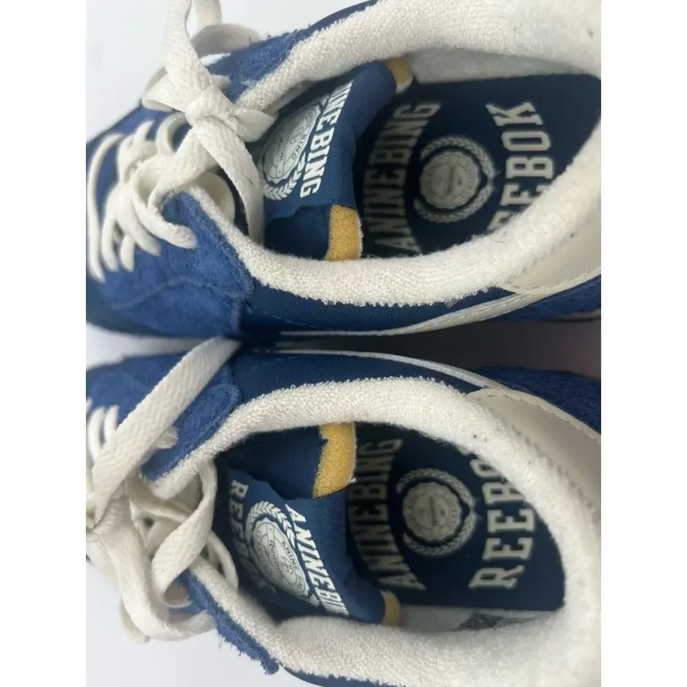 Anine Bing x Reebok Classic Nylon Shoes sneakers blue retro‎ sz 37.5 Men 6 W 7.5